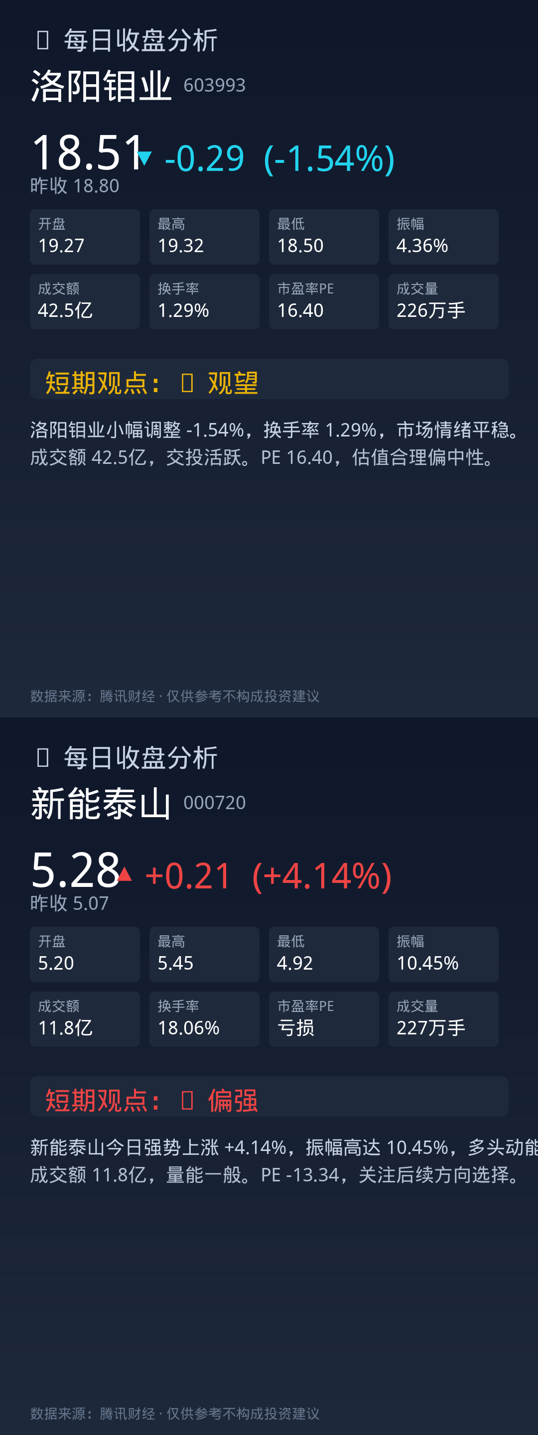 综合卡片
